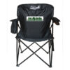 Black Cooler Quad Chair with Full Color Transfer on the back