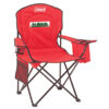 Red Cooler Quad Chair with Full Color Transfer on the front
